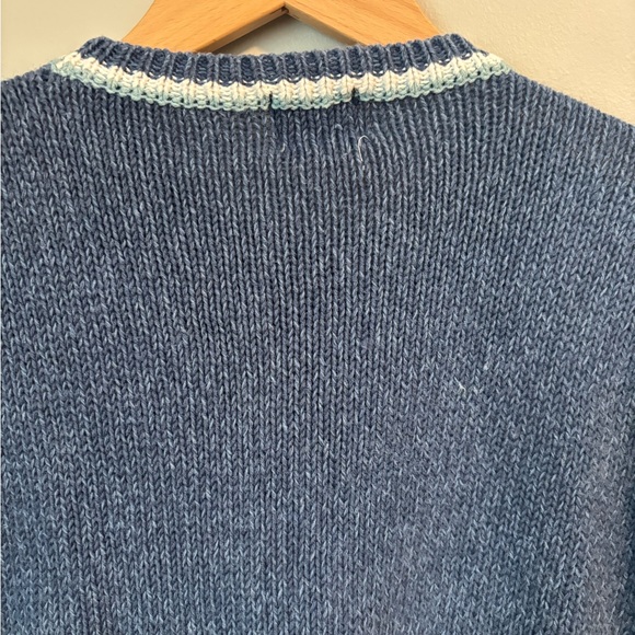 PS Sport Blue and Pink Floral Knit Sweater - Picture 8 of 8